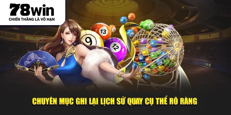 Chuyên mục ghi lại lịch sử quay cụ thể rõ ràng